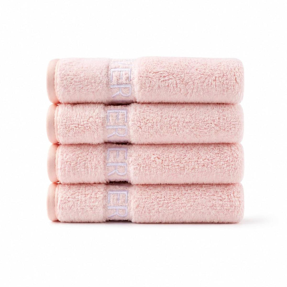 EVERLYGOODS Reusable Makeup Remover Cloths, Microfiber Face Towels, 12 x 12 Inch, Washable & Eco-Friendly, Pink & Black